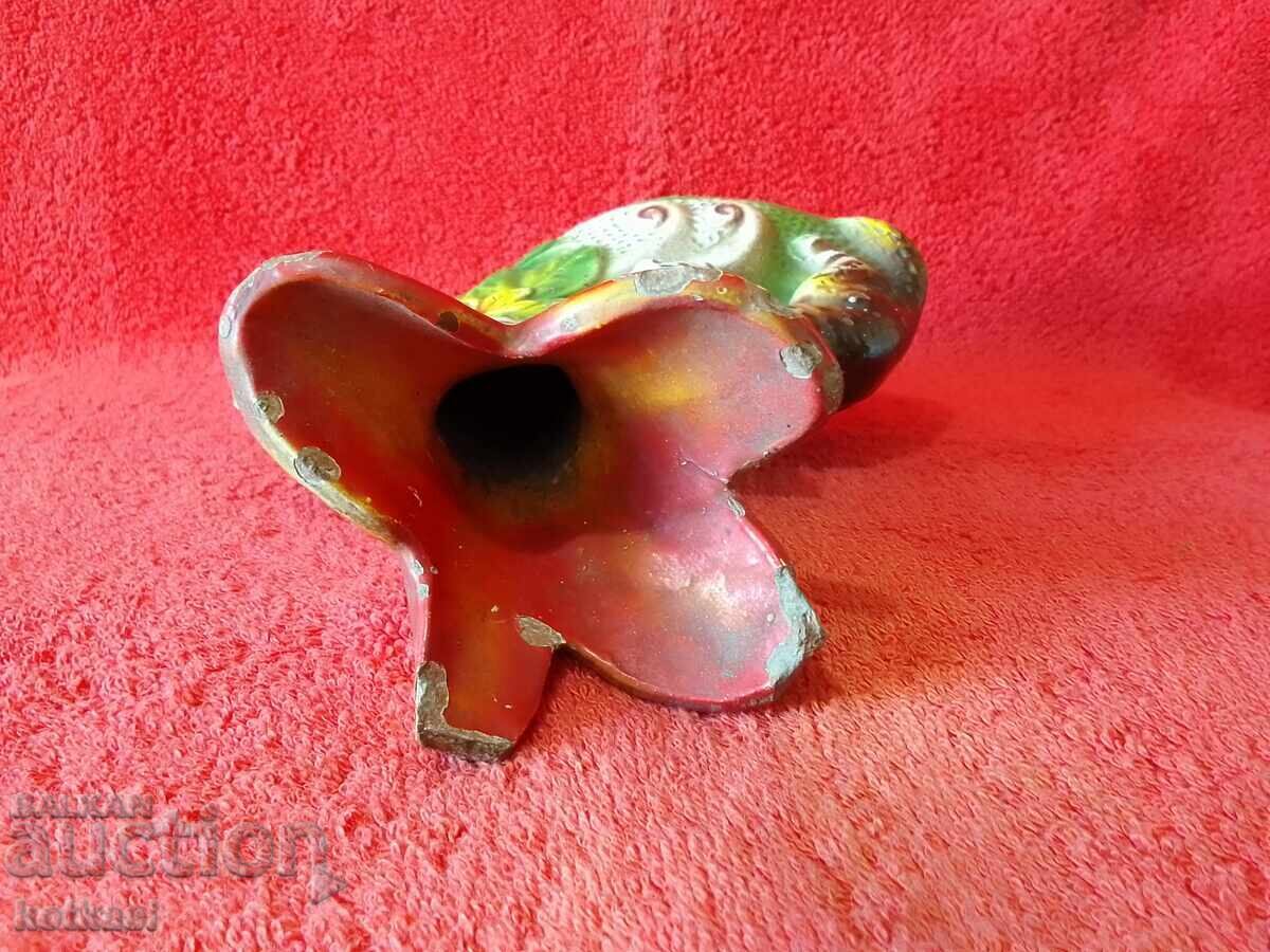 Παλιό Κεραμικό Βάζο με φιγούρα γάτας - 6