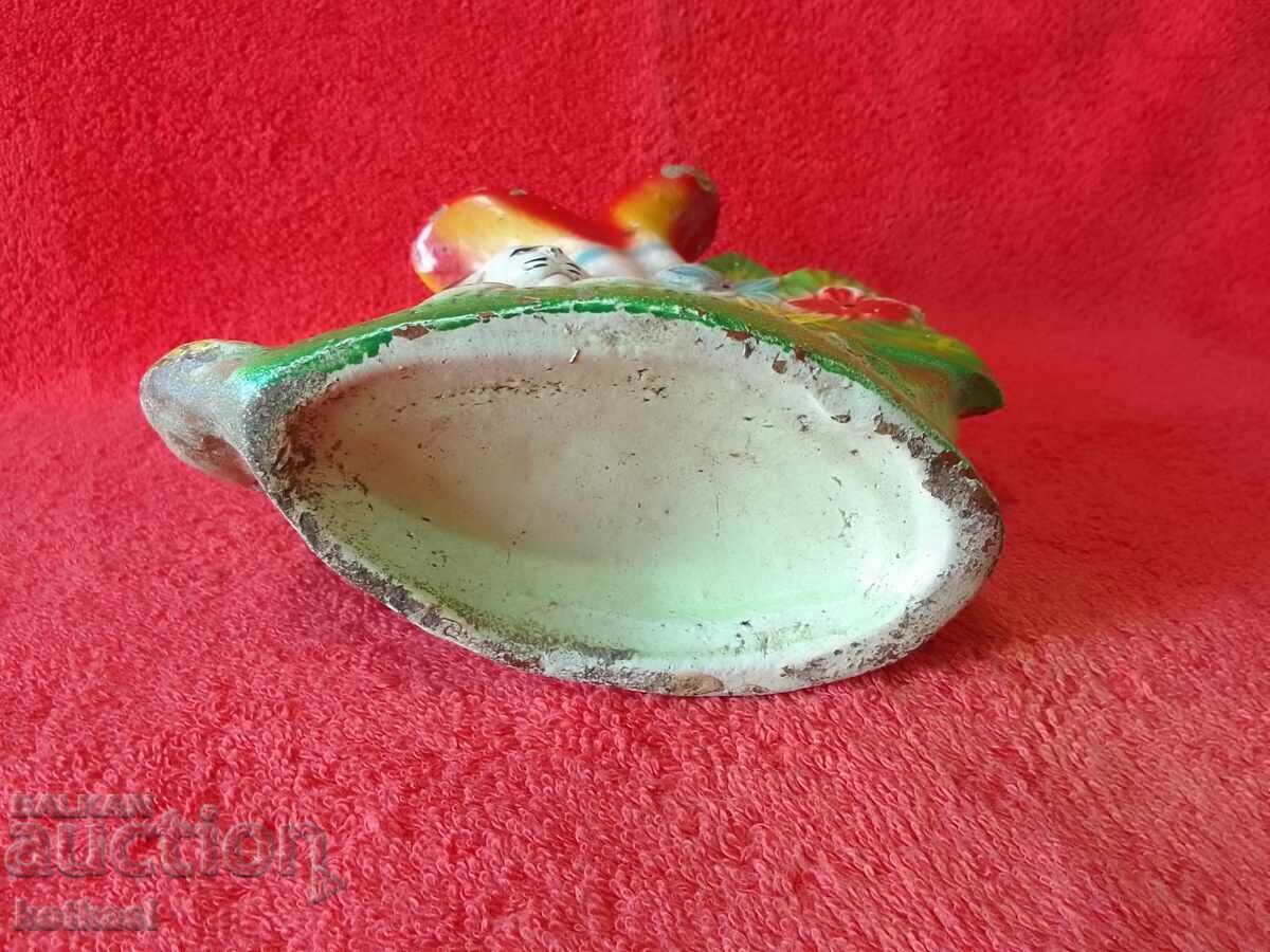 Παλιό Κεραμικό Βάζο με φιγούρα γάτας - 7