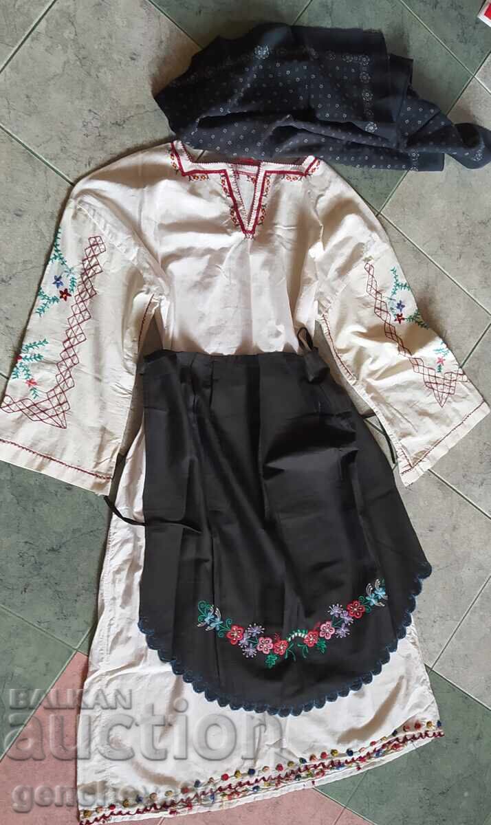 Authentic cotton apron, shirt, and headscarf - 6
