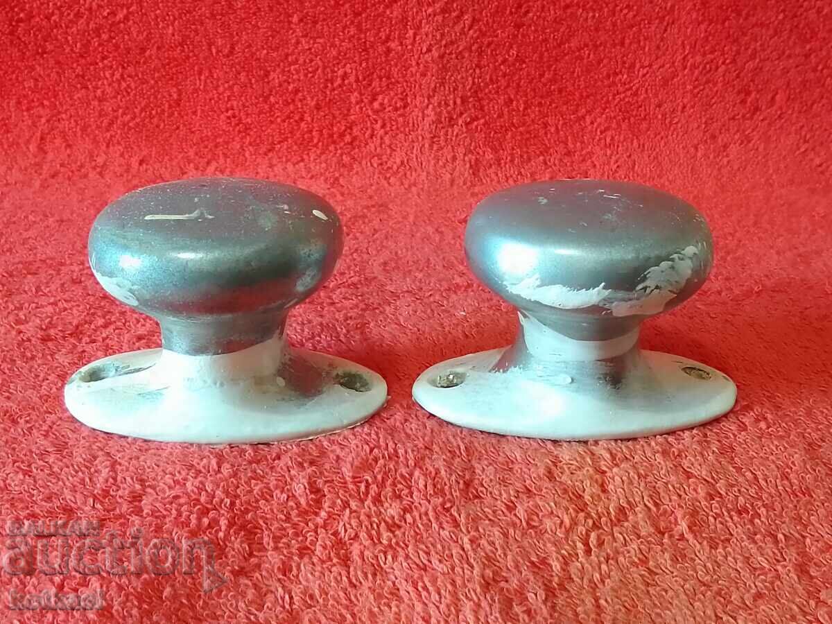 Mânere de ușă din aluminiu metalic vechi pentru mobilă