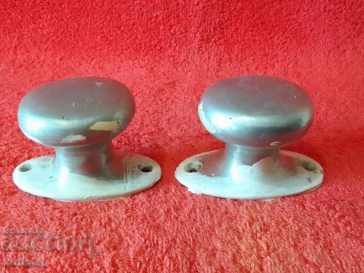Old metal aluminum Door handles furniture