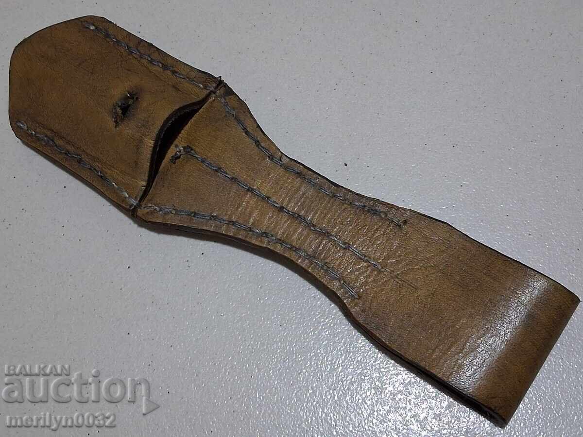 WW1 WW2 Δερμάτινο μαχαίρι ξιφολόγχης μπαγιονέ θήκη - 7