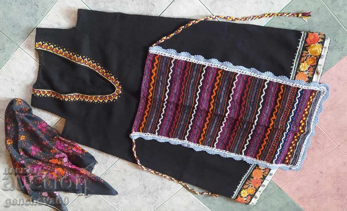 Strandzha Sukman, apron and headscarf