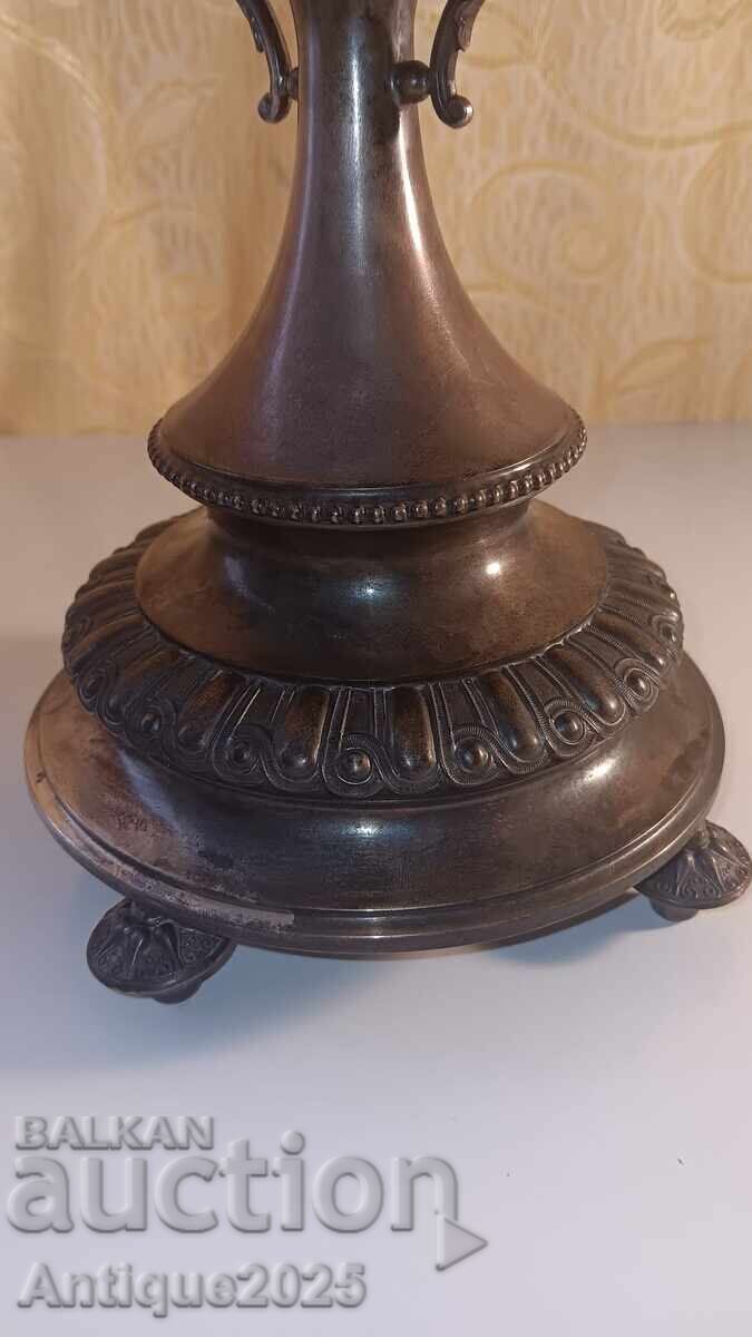 Elegant antique silver candlestick, 800 grade, 222 g with price € 500.00 | 977.92 BGN