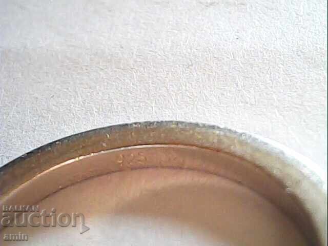 Аукцион среберъна халка проба 925 мошки дамески