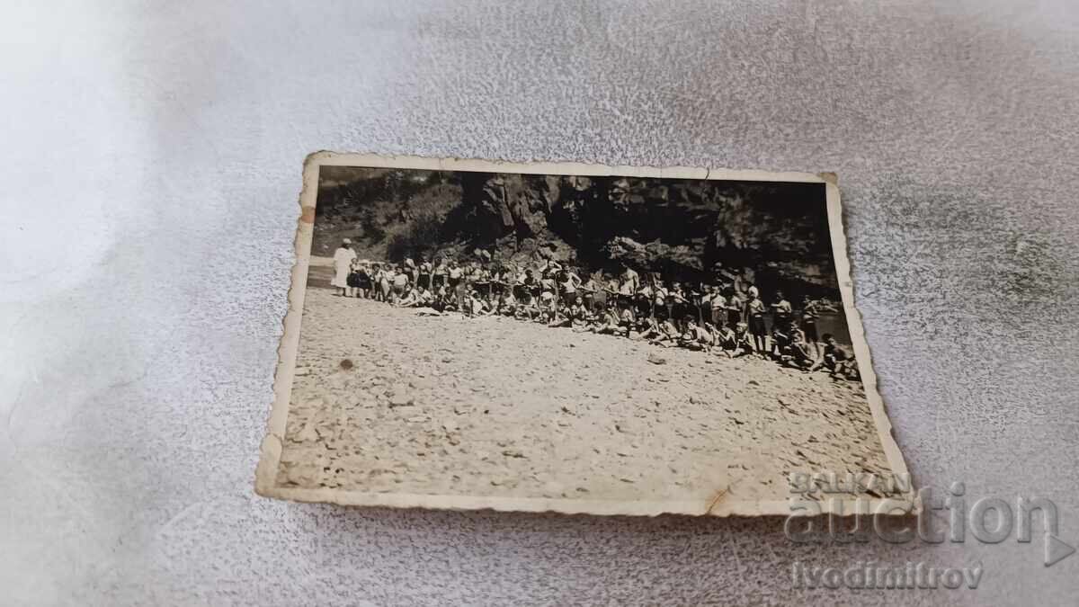 Photo of Children and Educators on the Beach
