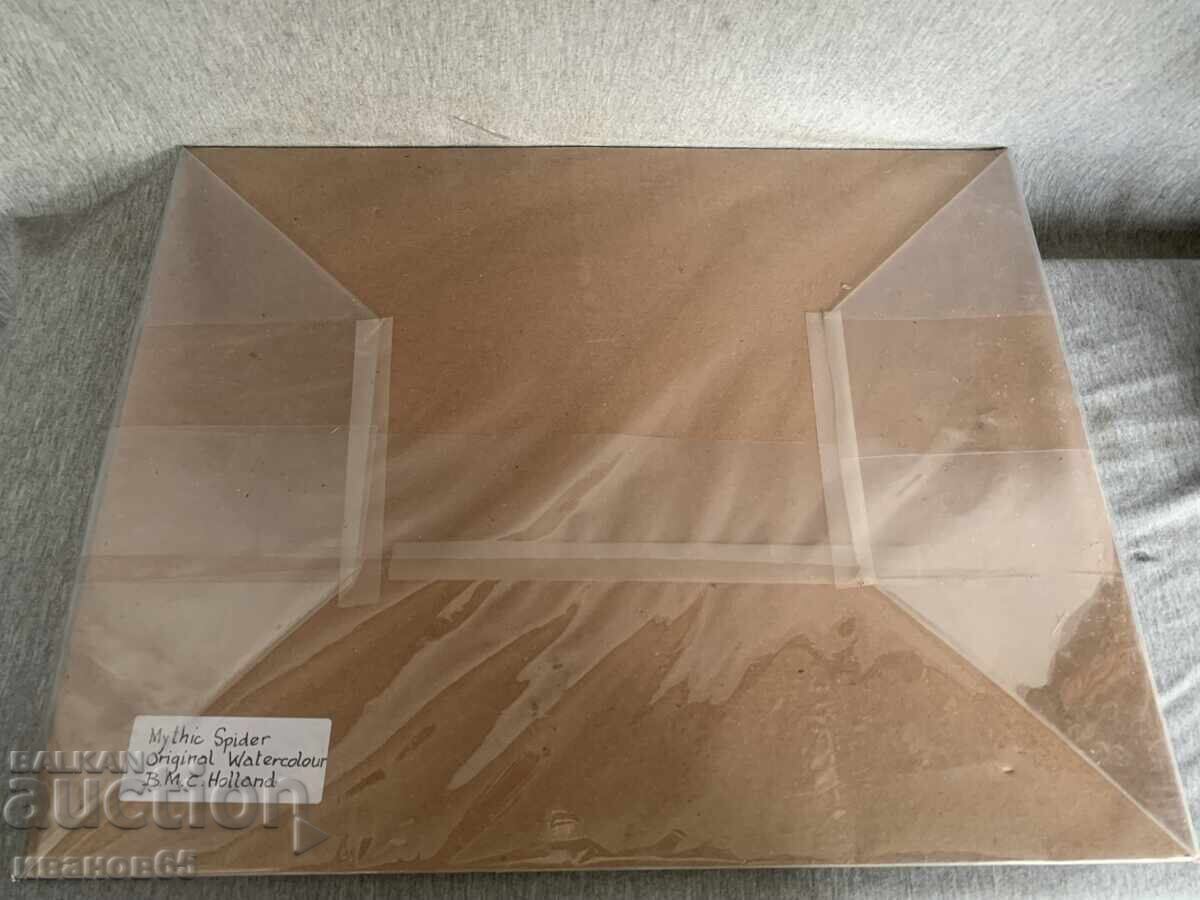 ζωγραφική μυθική αράχνη ακουαρέλα - 5