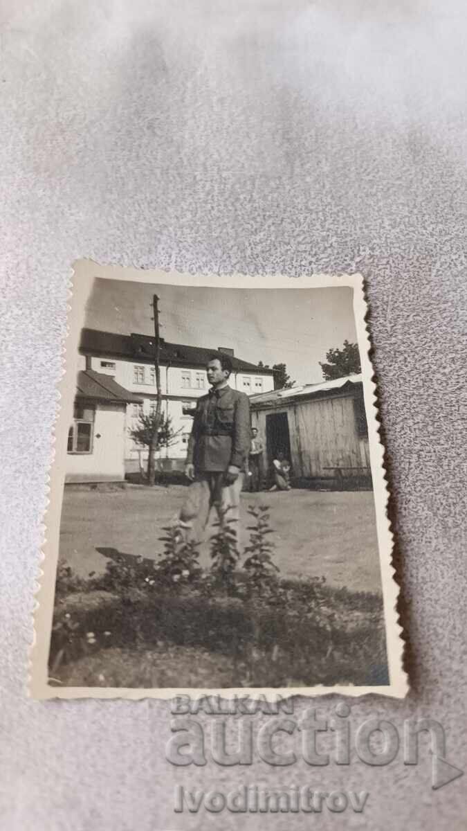 Fotografie Gorna Oreahovița Soldat în unitate 1953 Fotografie Gorna Oreahovița Soldat în unitate 1953