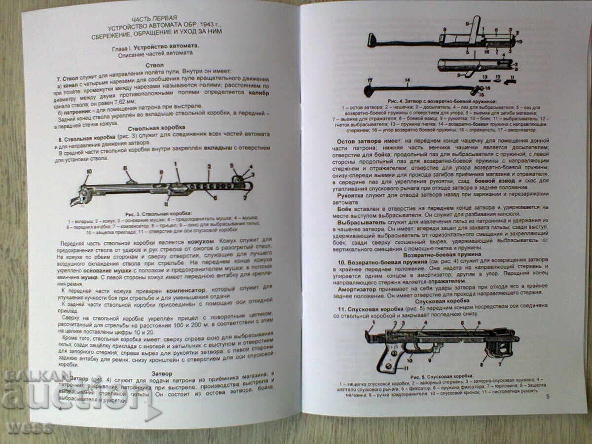 Instruction on Small Arms - Sudayev PPS-43 with price € 5.63 | 11.01 BGN