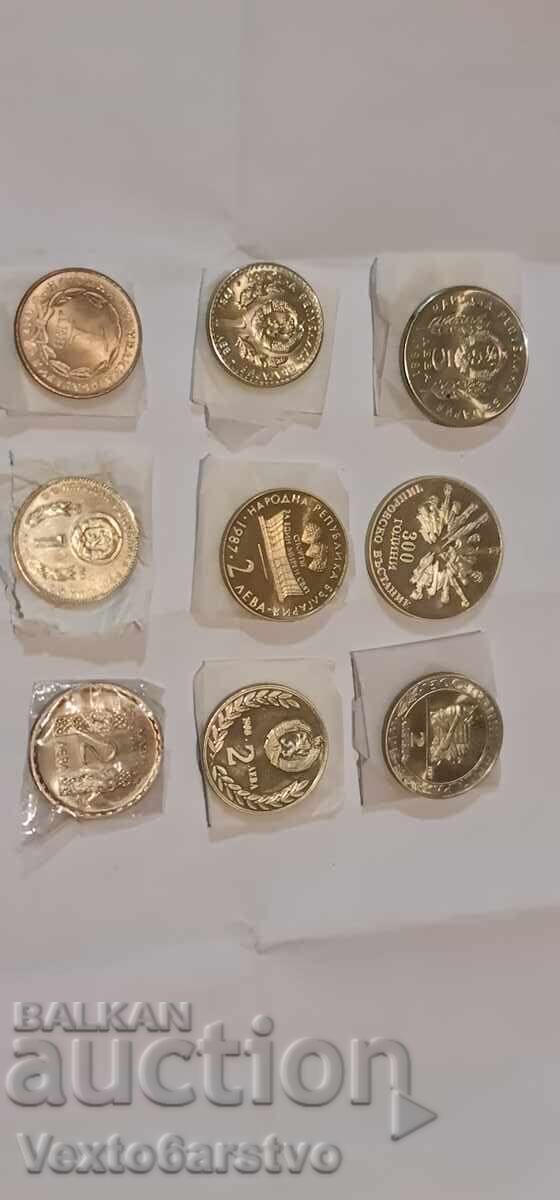 Монета-Монети-2 лв.-ЛОТ-9т бр. ЮБИЛЕЙНИ-1966-1988г.г. с цена € 46.02 | 90.01 лв.