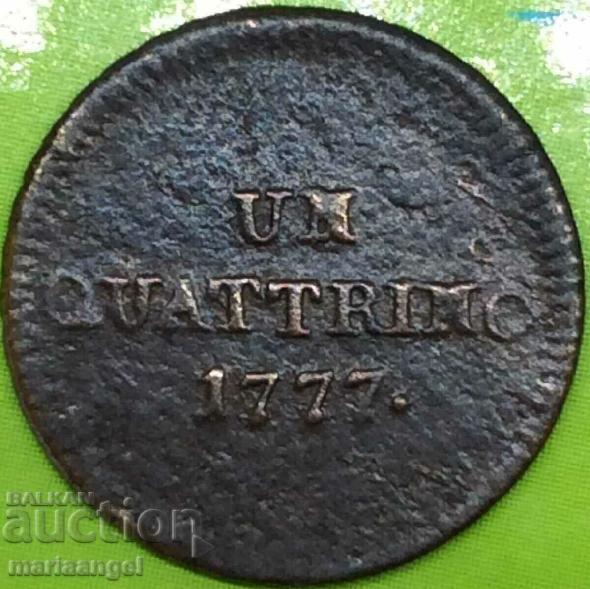 Δημοπρασία Αυστρία για Ιταλία Κβατρίνο 1777 Μαρία Θηρεσία RARE