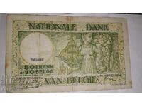 Bancnotă veche rară din Belgia 50 Franci 1938