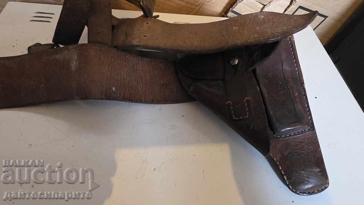 Belt with holster and sword belt