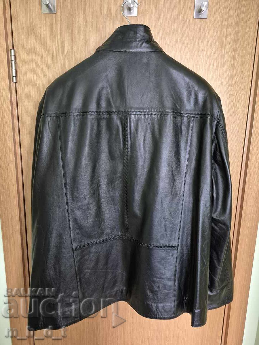 Ανδρικό δερμάτινο μπουφάν από δέρμα αρνιού - 4 XL με τιμή € 255.65 | 500.01 BGN