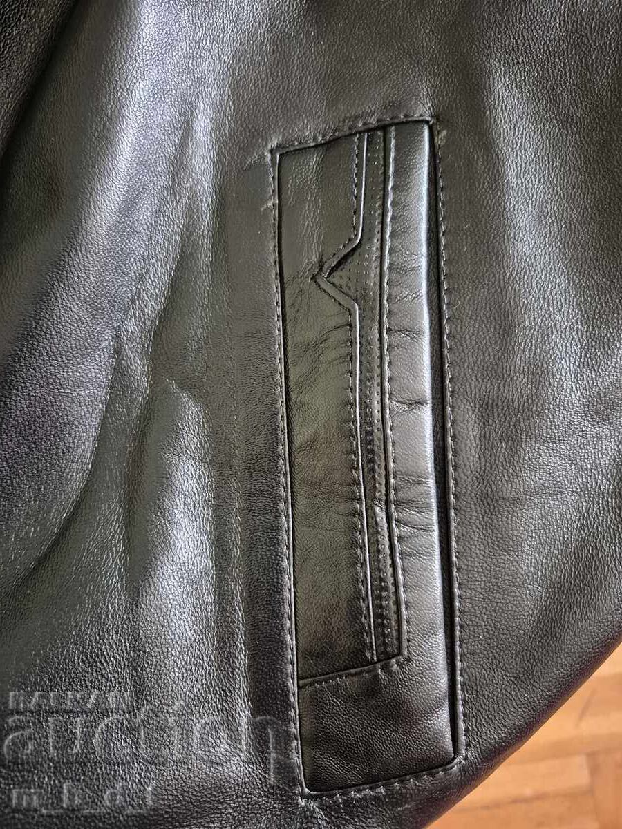 Geacă de piele de miel pentru bărbați - 4 XL - 5