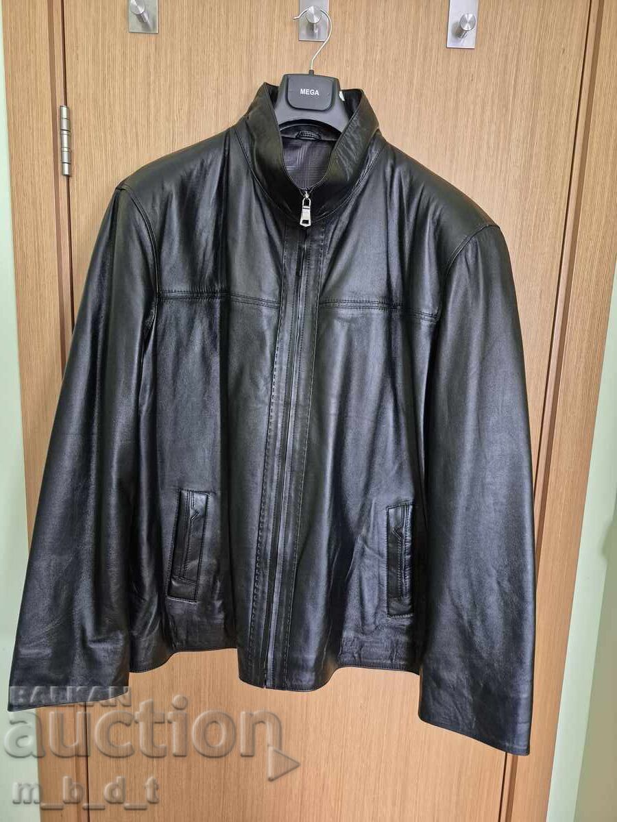 Geacă de piele de miel pentru bărbați - 4 XL