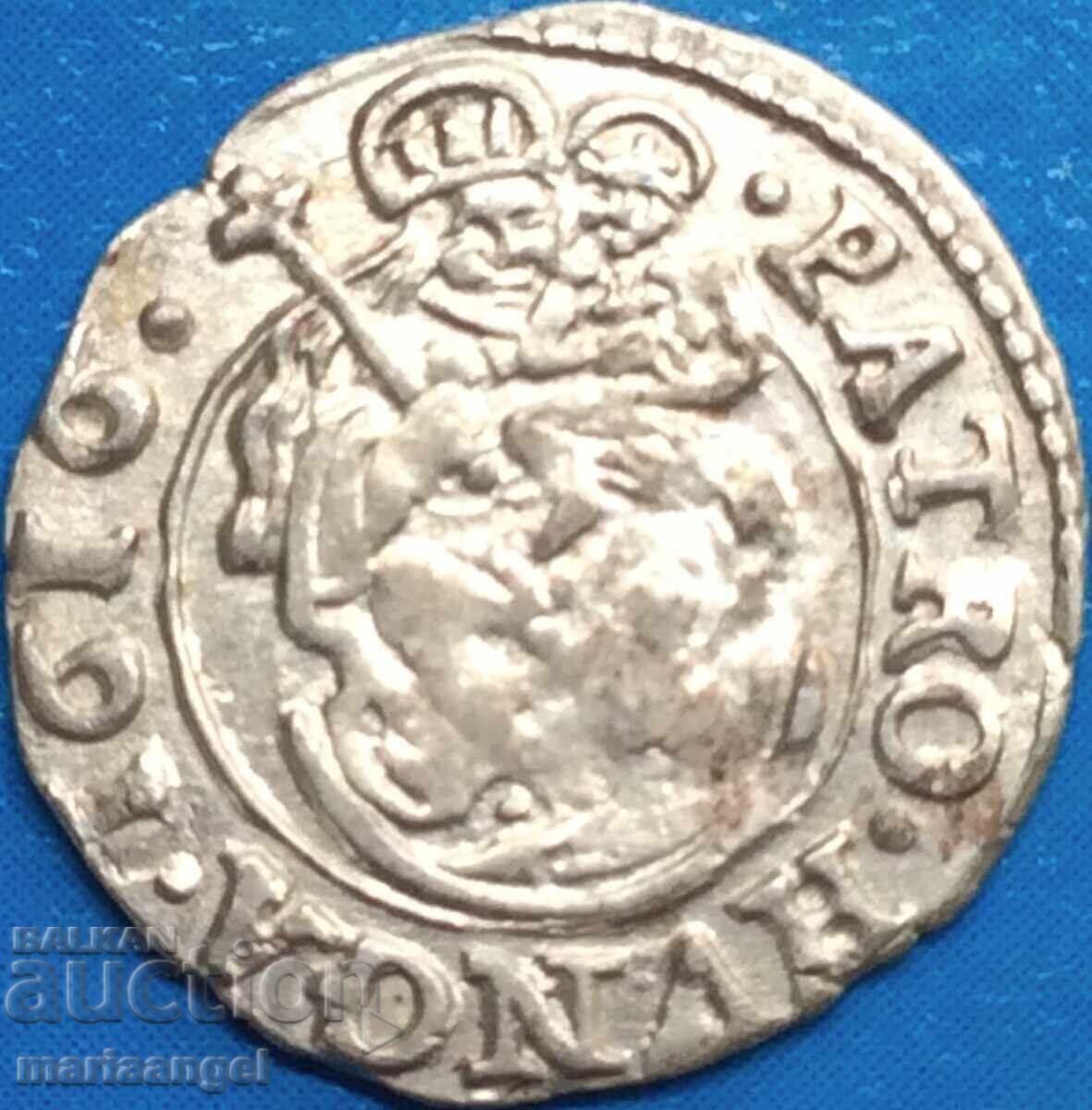 Унгария Матиас II Денар Мадона/Герб сребро