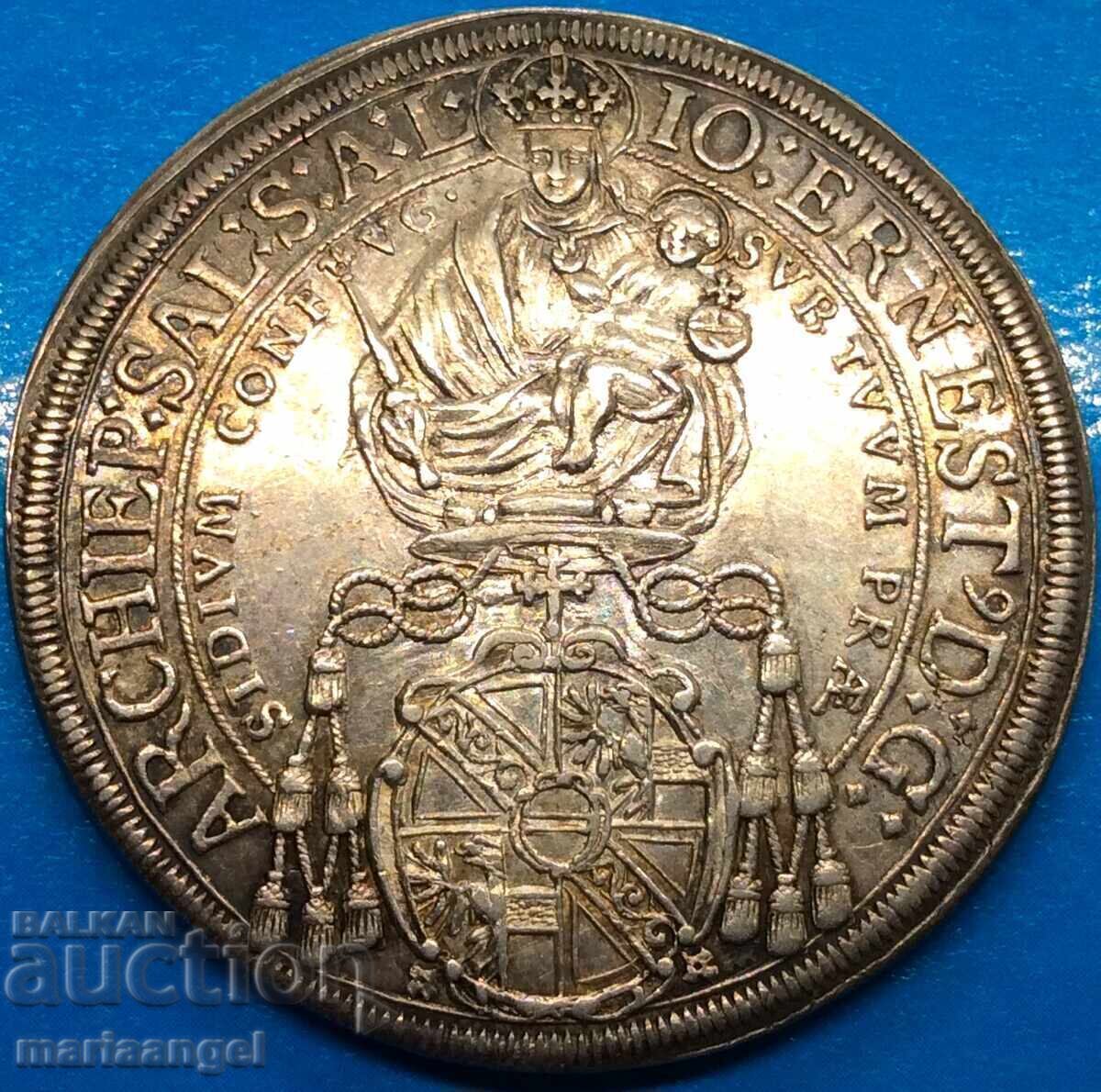 Талер 1690 Австрия Залцбург граф Йохан Ернст 29,08г сребро - 7 Талер 1690 Австрия Залцбург граф Йохан Ернст 29,08г сребро - 7
