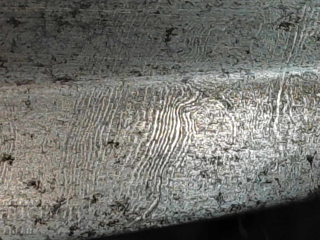 Auction  Massive dagger with Damascus blade, silver handle