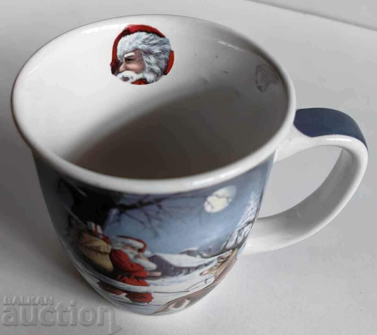 CHRISTMAS NEW YEAR PORCELAIN CUP HEALTHY SANTA CLAUS FROST - 6 CHRISTMAS NEW YEAR PORCELAIN CUP HEALTHY SANTA CLAUS FROST - 6