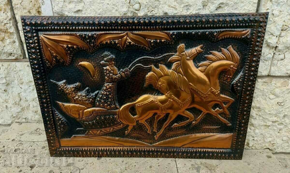 ΡΩΣΙΚΟΣ ΤΡΕΙΣ ΑΓΙΟΣ ΒΑΣΙΛΗΣ ΧΡΙΣΤΟΥΓΕΝΝΙΑ ΜΕΓΑΛΟ ΠΟΔΟΣΦΑΙΡΟ ΧΑΛΚΙΝΟ ΠΙΝΑΚΑΣ