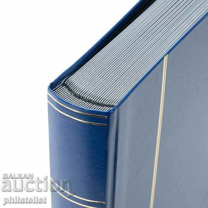 Аукцион Leuchtturm албум за марки Basic 32 черни листа А4 син цвят /c Аукцион Leuchtturm албум за марки Basic 32 черни листа А4 син цвят /c