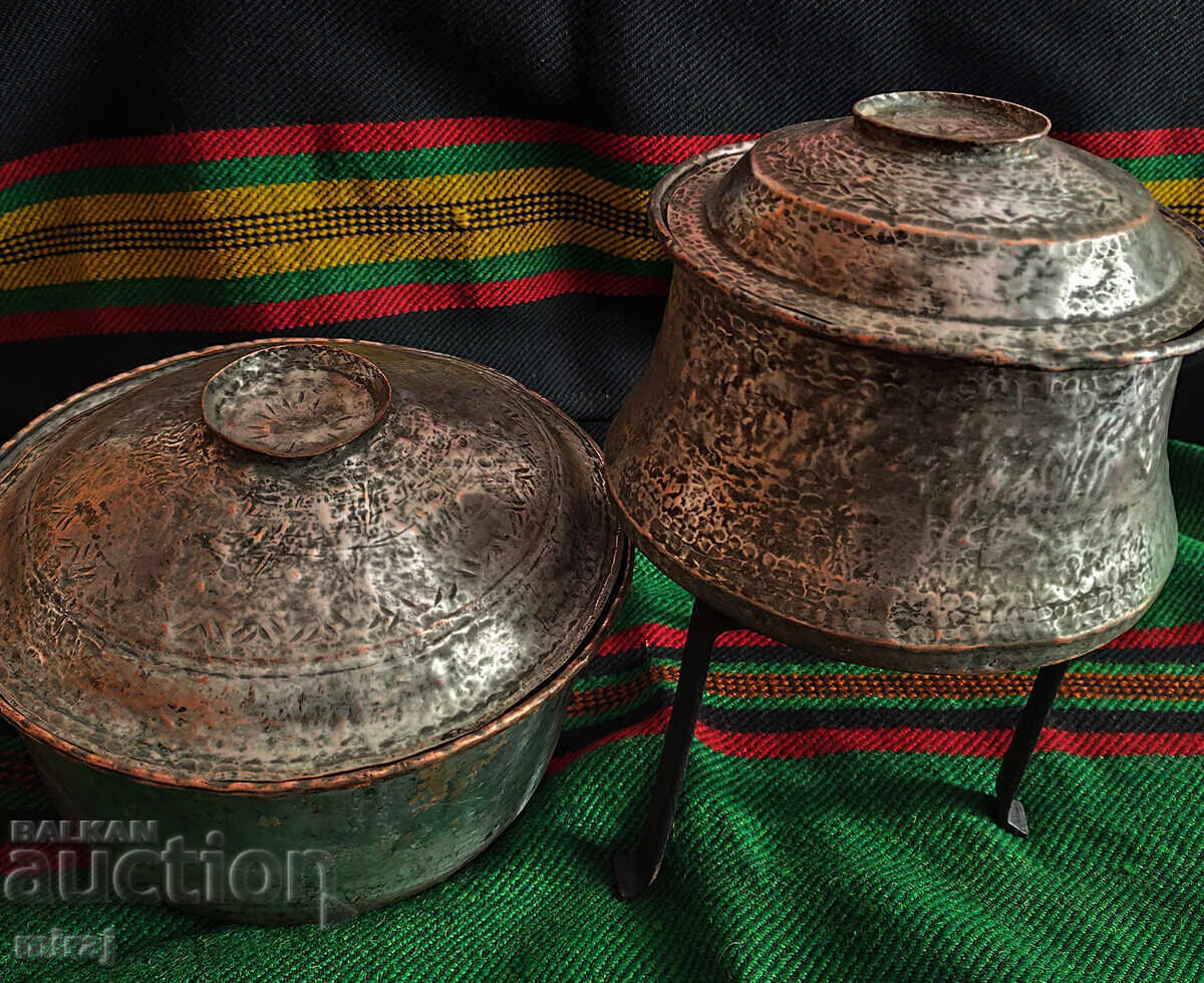 Възрожденски медни съдове с похлупак