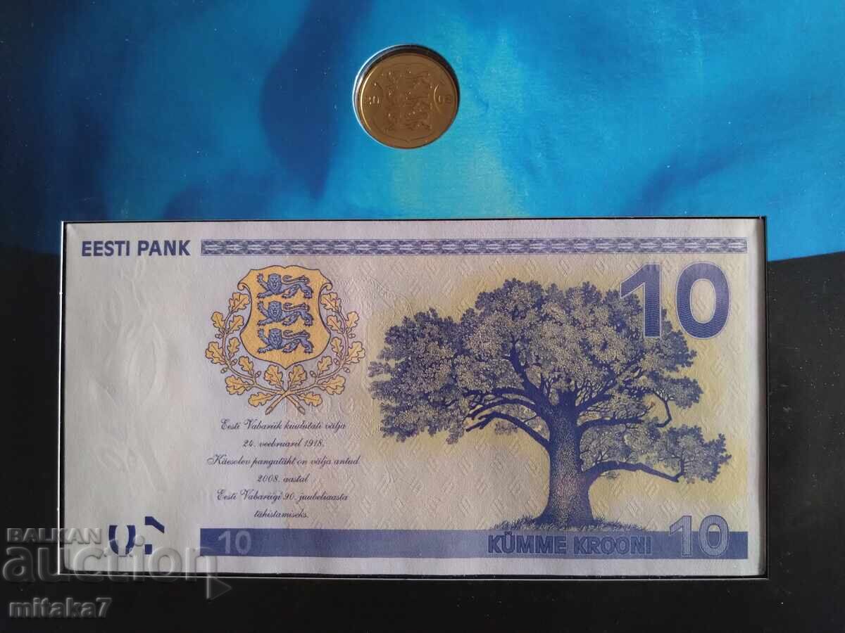 Livrarea Set monedă și bancnotă 2008, Estonia