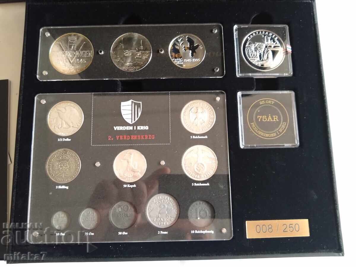 Комплект монети и медал, Норвегия с цена € 384.00 | 751.04 лв. Комплект монети и медал, Норвегия с цена € 384.00 | 751.04 лв.