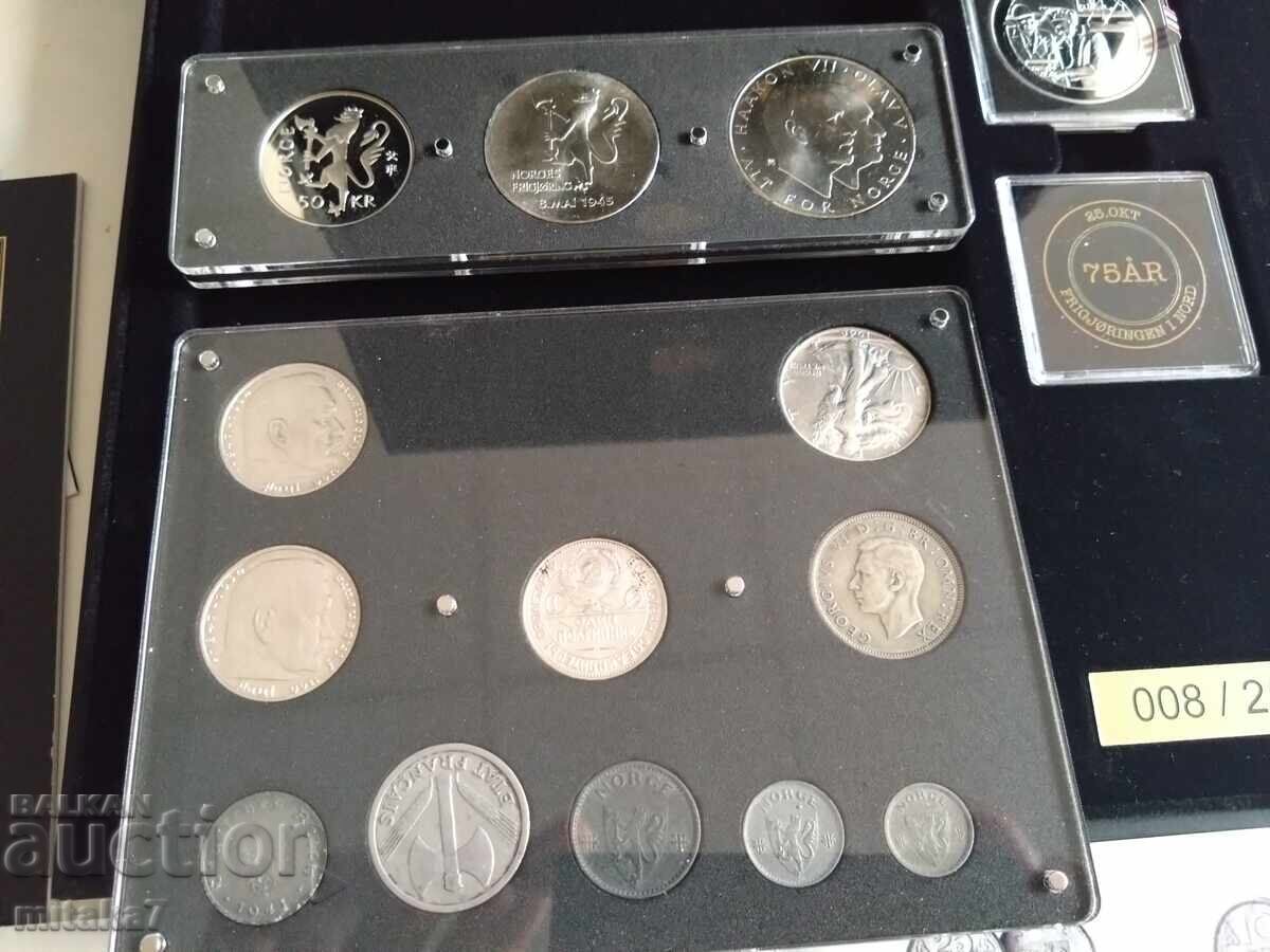 Доставка на Комплект монети и медал, Норвегия Доставка на Комплект монети и медал, Норвегия