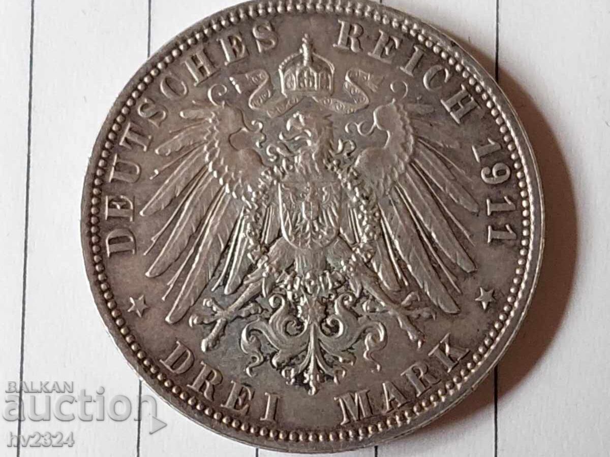 3 mărci Otto 90 de ani de la nașterea prințului-regent Luitpold