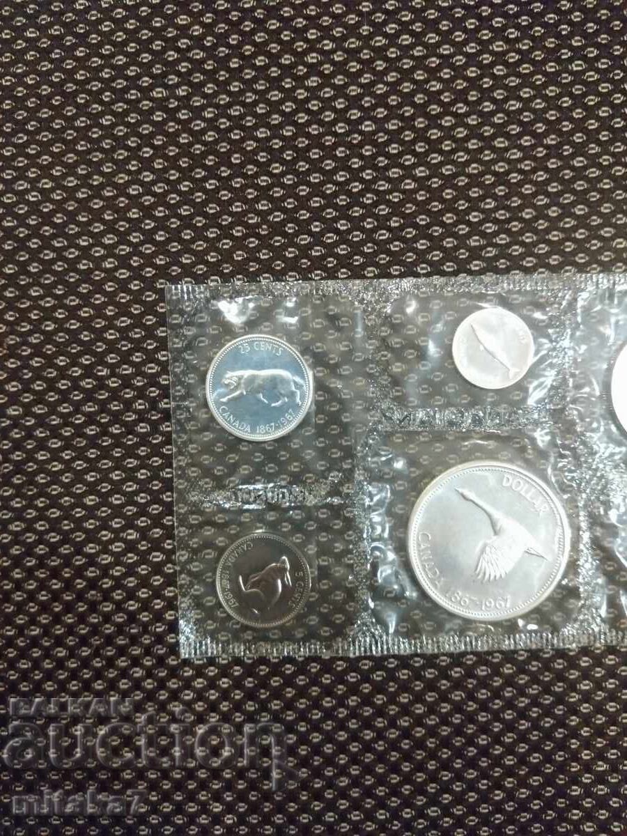 Доставка на Сет монети Канада, 1967 година