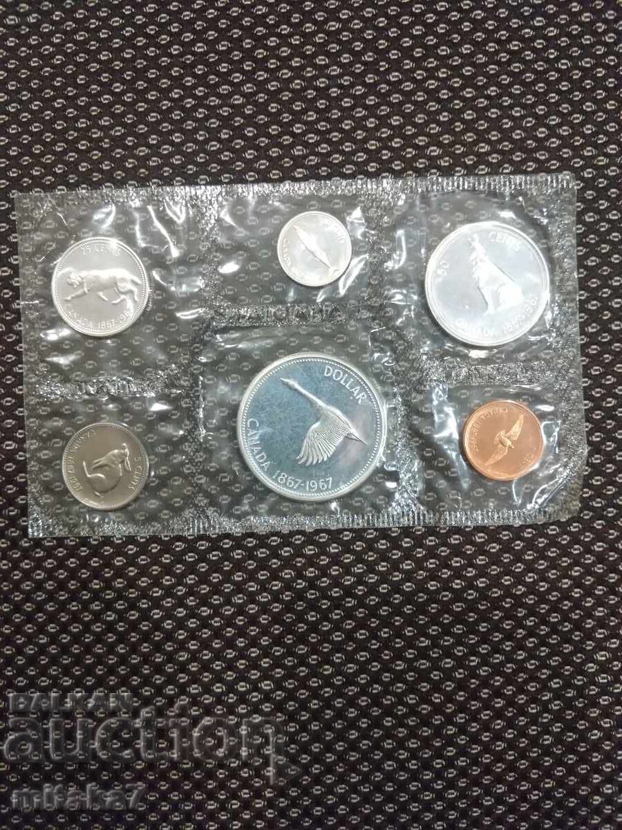 Сет монети Канада, 1967 година