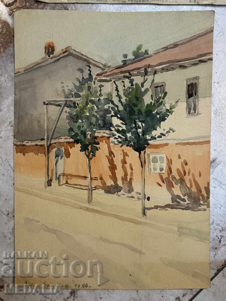 Станьо Стаматов - лот от 6 акварела с цена € 488.28 | 954.99 лв.