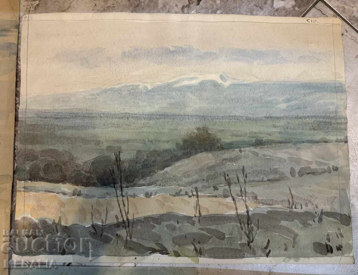 Станьо Стаматов - лот от 6 акварела - 6