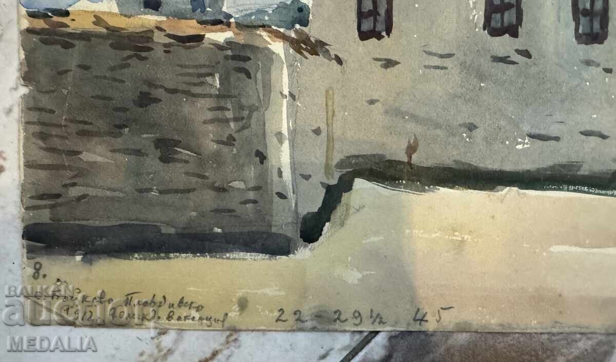 Станьо Стаматов - лот от 6 акварела - 8