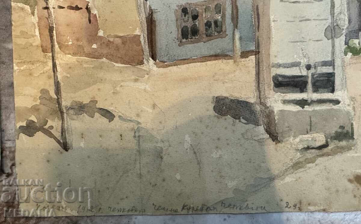 Станьо Стаматов - лот от 6 акварела - 9