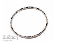 Silver PANDORA 925 bracelet with pink enamel and stones