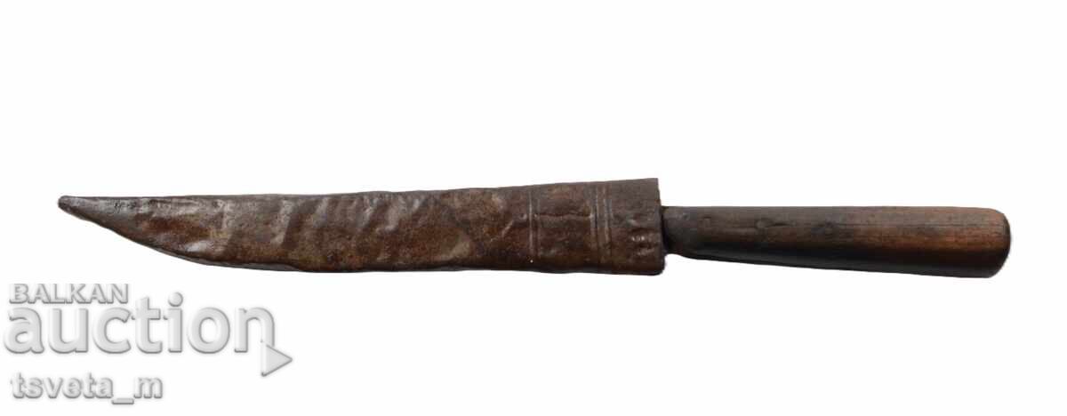 Cuțit vechi cu teacă - Regatul Bulgariei - 5