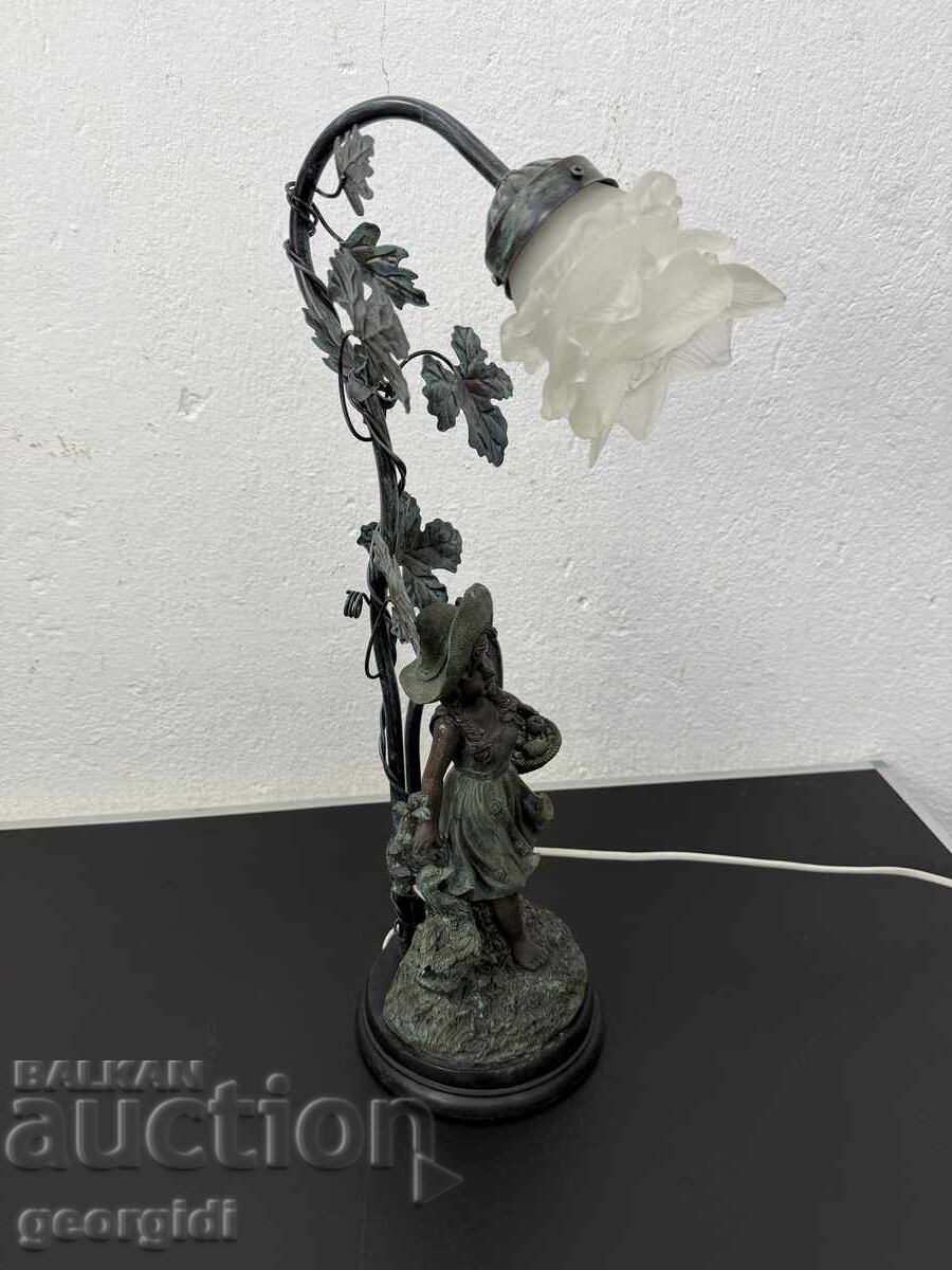 Vintage φωτιστικό με φιγούρα / κορίτσι. №7768 - 5 Vintage φωτιστικό με φιγούρα / κορίτσι. №7768 - 5