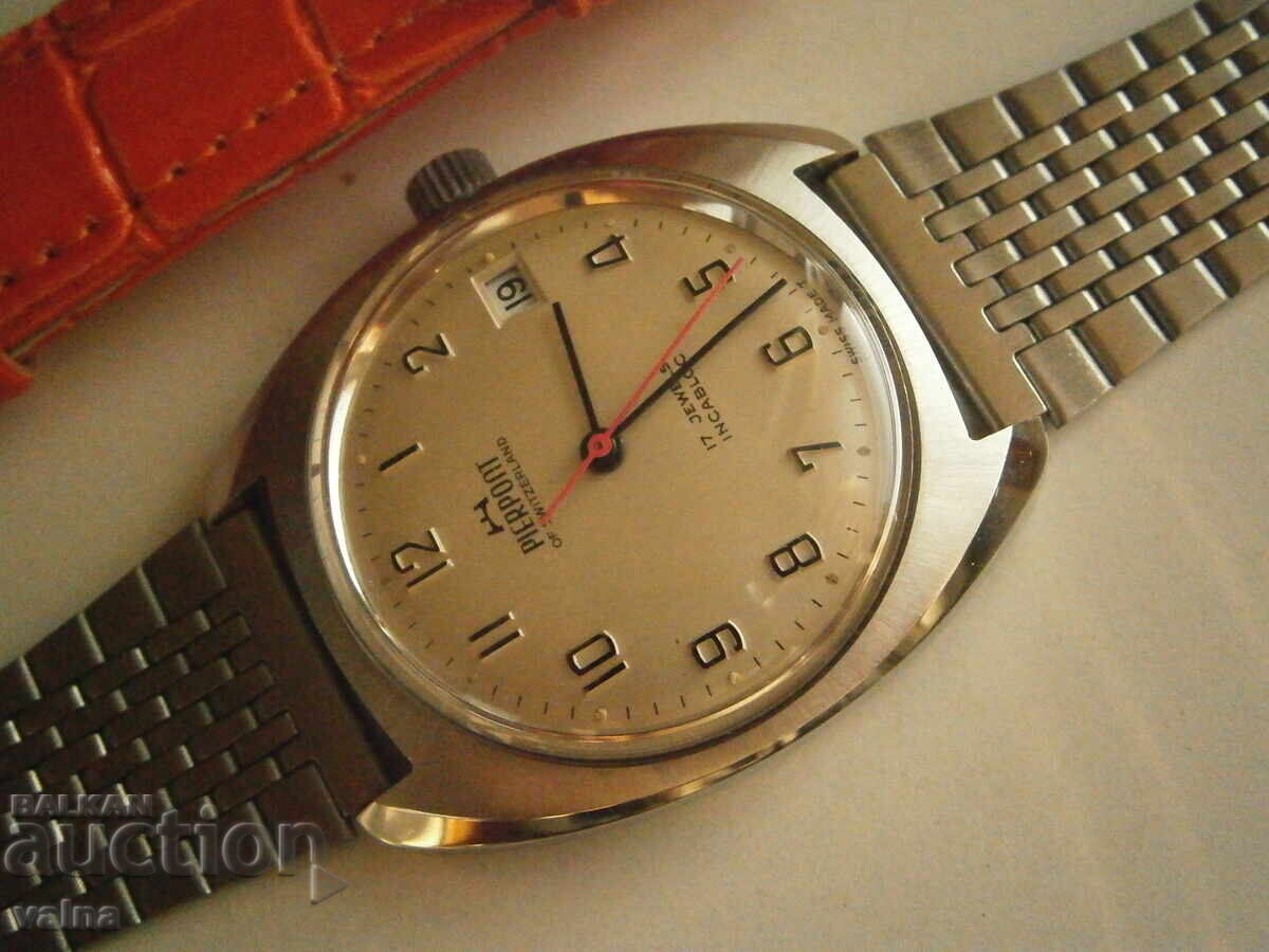 Licitație NOS! PIERPONT of Switzerland, FHF974, 17 jewels, Swiss, TOP!