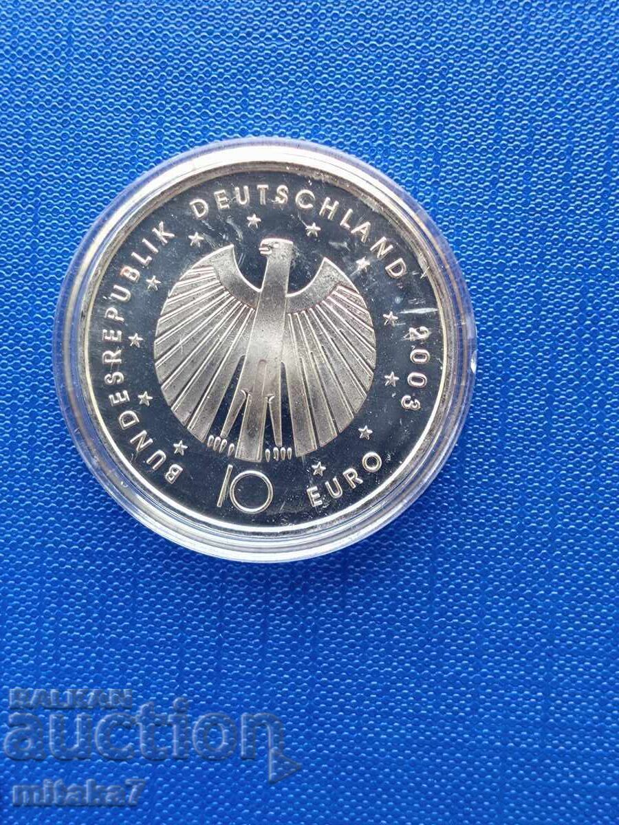 10 евро 2003 година, Германия с цена € 40.00 | 78.23 лв.