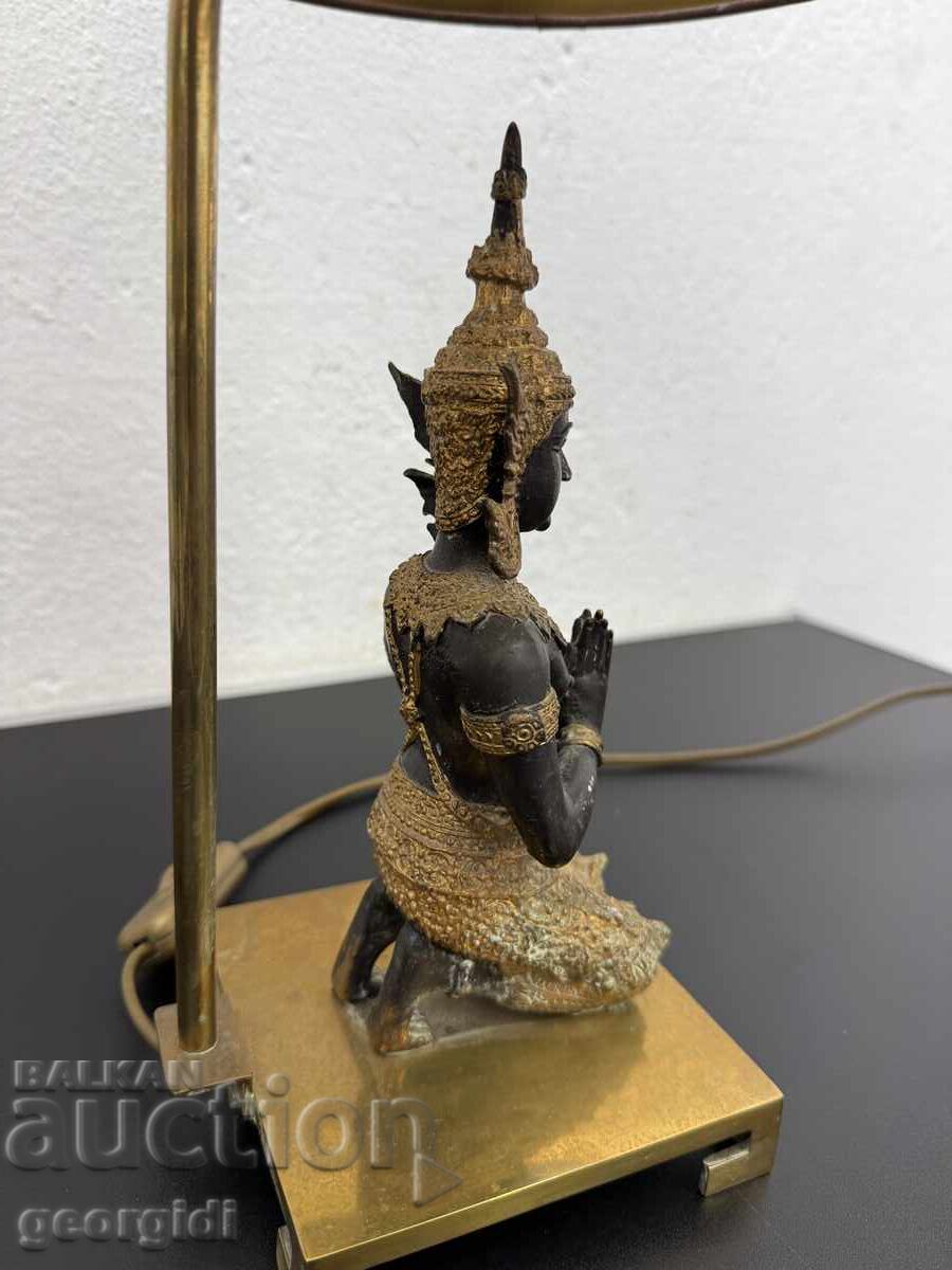 Тайландска бронзова лампа Тепаном - Thepanom №7770 - 6