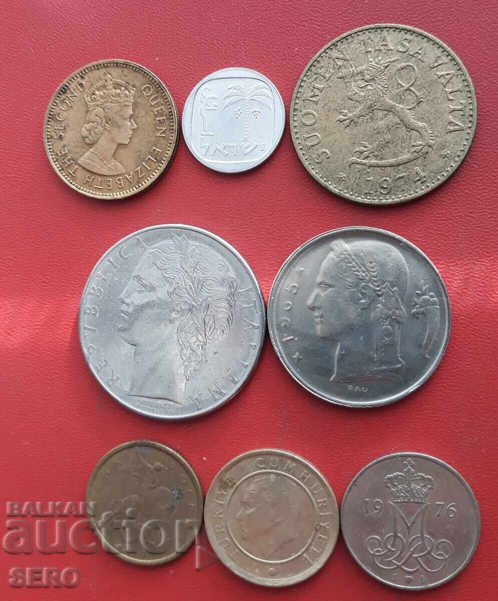 Lot mixt de 8 monede cu preț € 0.51 | 1.00 BGN Lot mixt de 8 monede cu preț € 0.51 | 1.00 BGN