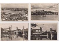 Ungaria Budapesta, anii '30, 4 cărți poștale