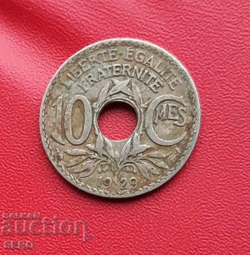 Франция-10 цента 1929