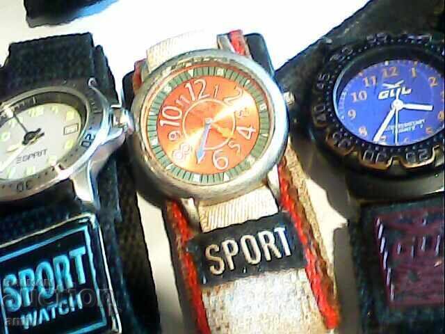 Lot of sports watches, working, no battery Lot of sports watches, working, no battery