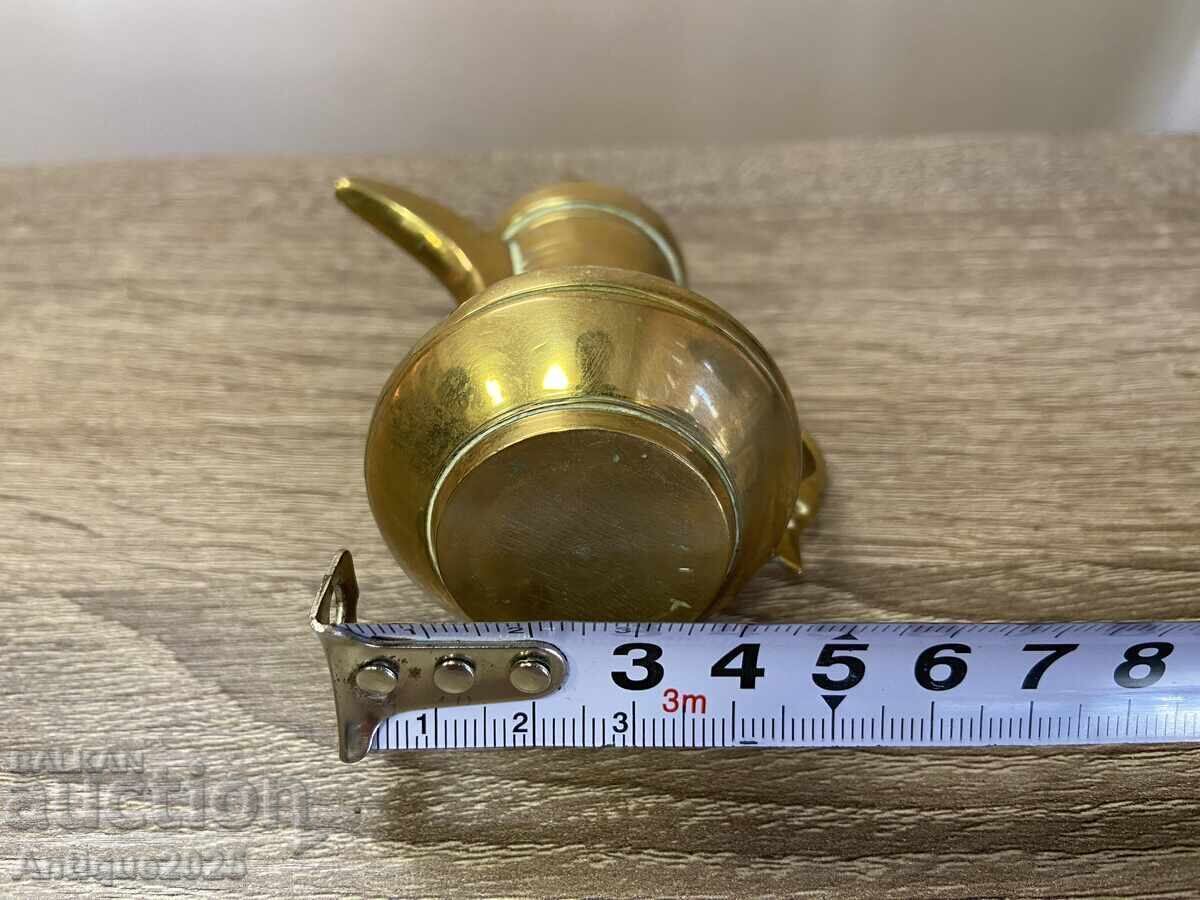 Canafă de alamă vintage arabă (dallah) - 5