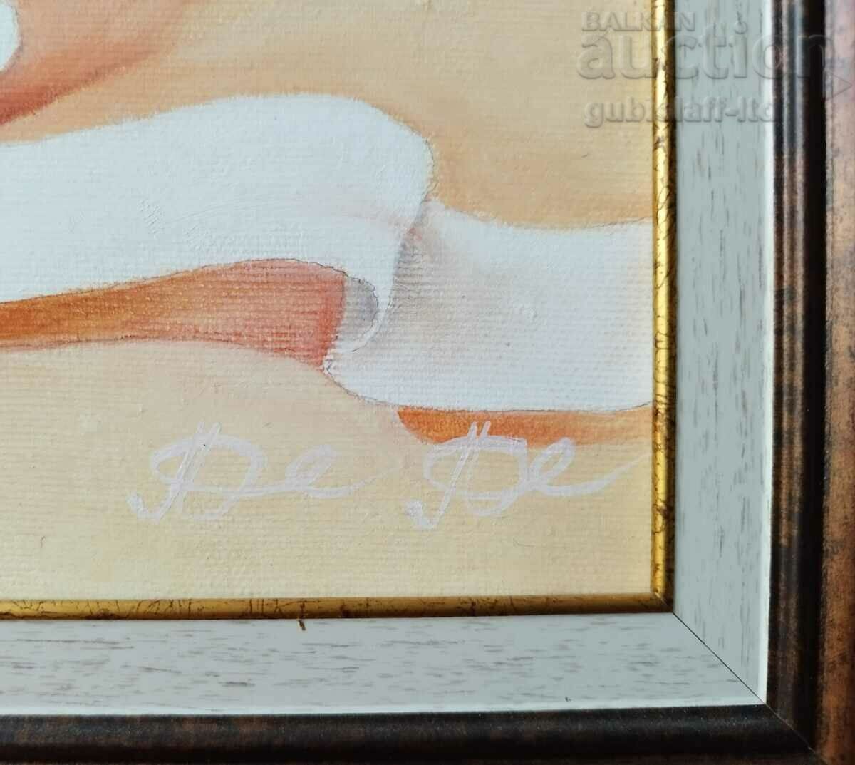 Licitație Tabloul „Înger cu pasăre”, art. P. Penchev, 2017