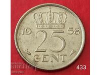 25 λεπτά 1958 - Ολλανδία